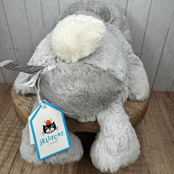Jellycat Grey Bunny Bloom FAST SHIP NEW Jellycat Bashful Silver Bunny Bloom - Picture 8 of 9